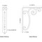 Ekena Millwork Avery Wrought Iron Bracket, (Single center brace), Antiqued Copper 1 1/2"W x 7 1/2"D x 10"H BKTM01X07X10SAVACO - alternate 7